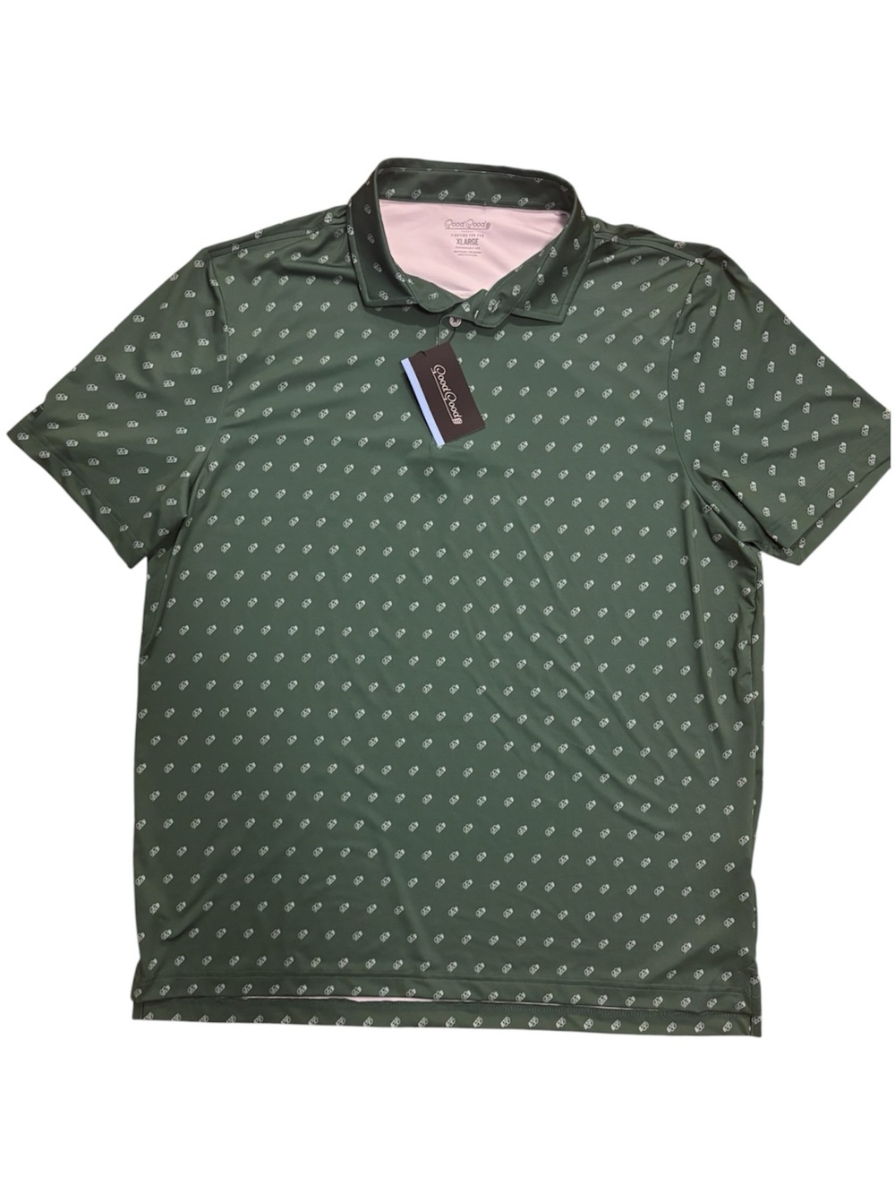 Good good golf fighting for par performance golf polo size XL Sunday green